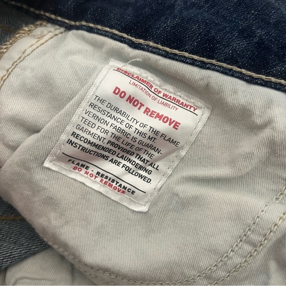 Ariat Work FR (Fire Resistant)Mid Rise Boot Jeans Mens 27L Dark Denim CAT2 2112 - Picture 11 of 14